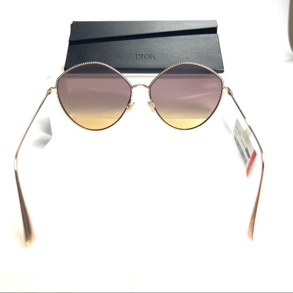 DIOR Sunglasses Golden Tone Society 4 New w Tags and Box - Picture 8 of 12
